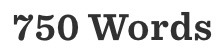 750 Words thumbnail