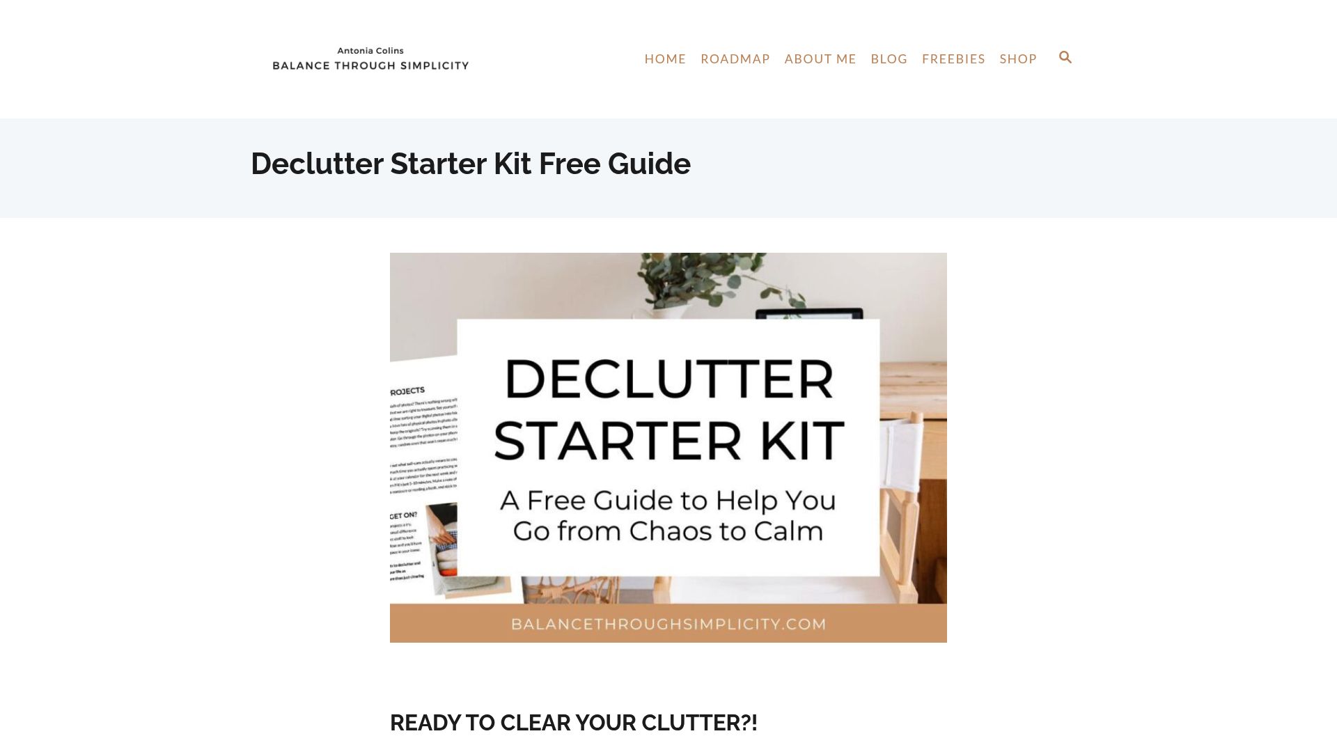 Declutter Starter Kit logo