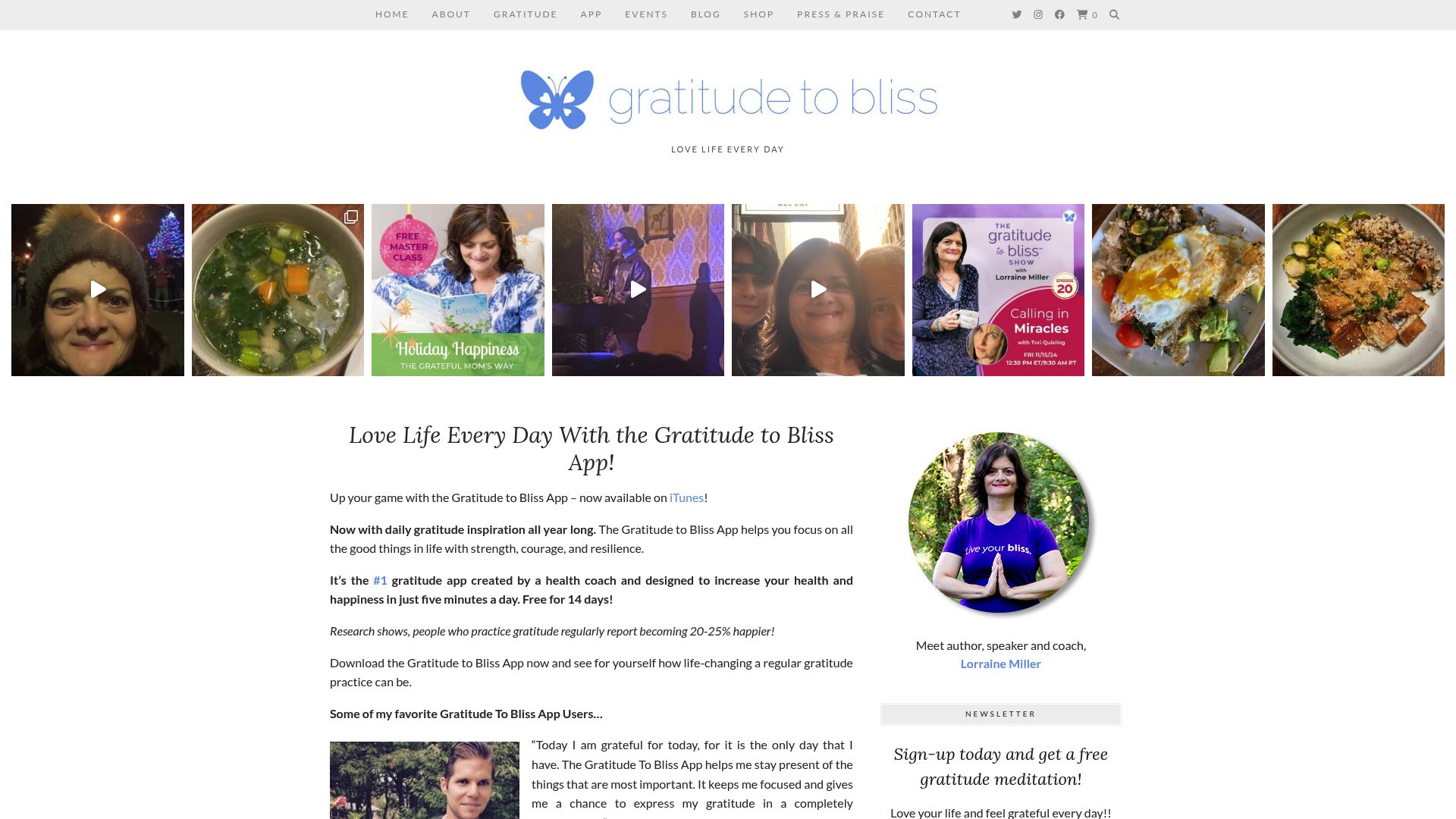 Gratitude to Bliss logo