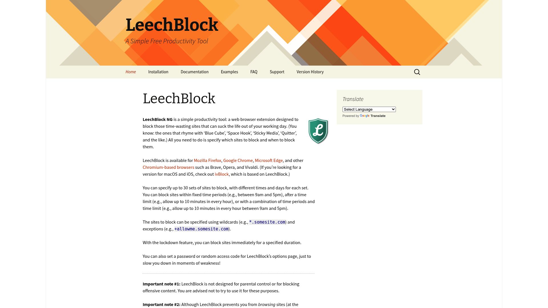 LeechBlock logo