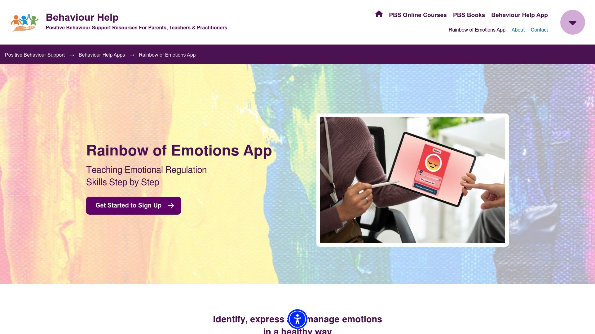 Rainbow of Emotions App logo