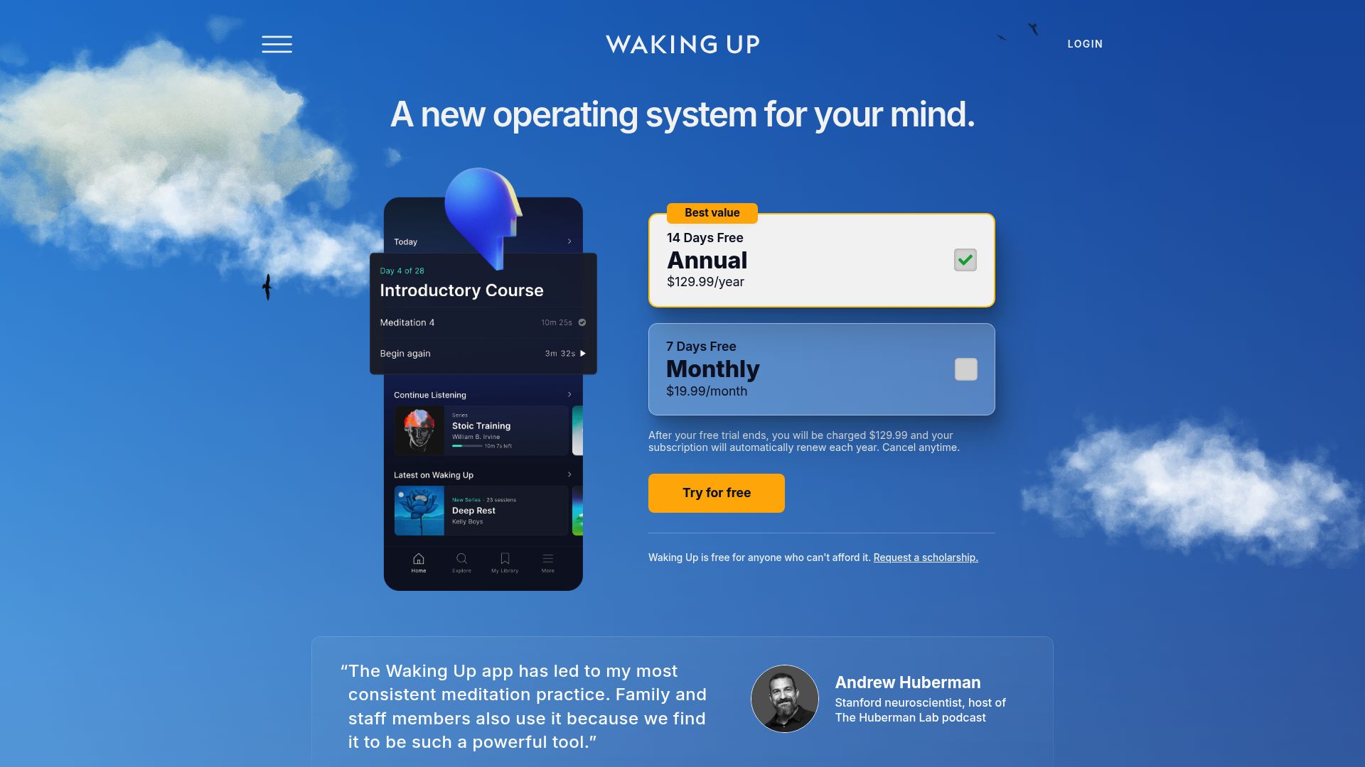 Waking Up logo